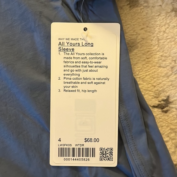 Lululemon All Yours Long Sleeve - Picture 3 of 3